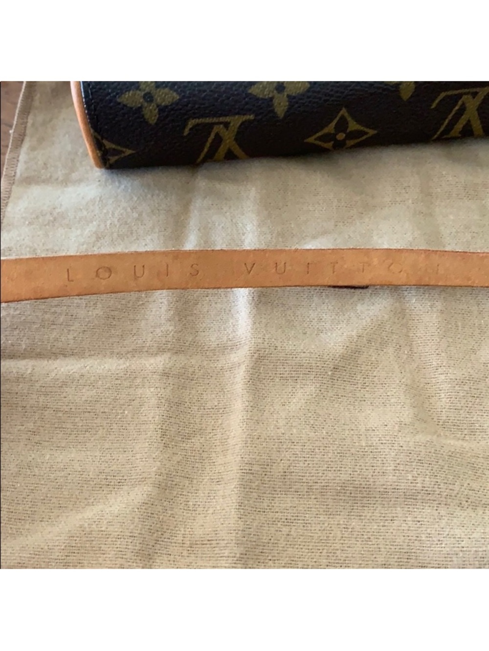 Louis Vuitton Monogram Canvas waist belt bag  with Natural Leather belt - Picture 3 of 7